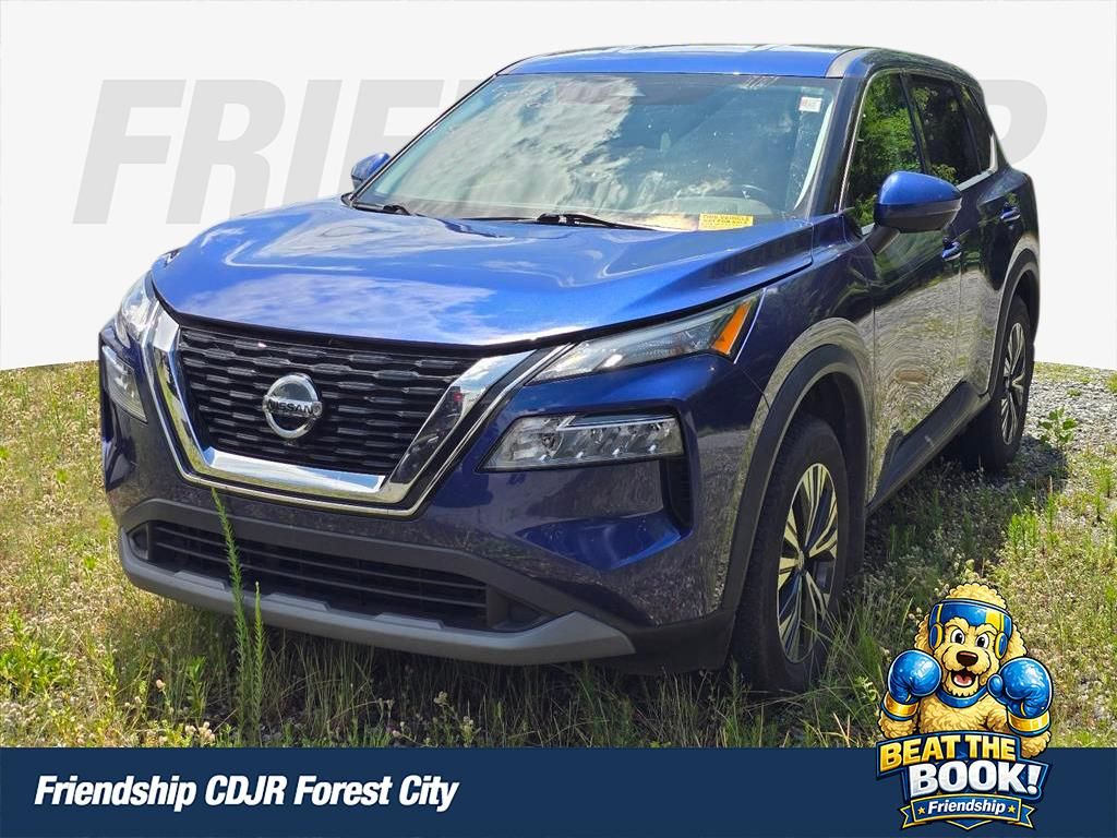 Caspian Blue Metallic 2021 Nissan Rogue SV FWD SUV / Crossover Front-Wheel Drive Continuously Variable Transmission