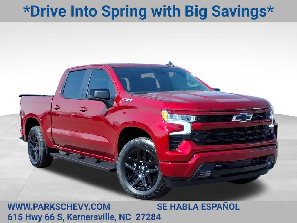 Radiant Red 2026 Chevrolet Silverado 1500 RST Crew Cab 4WD Pickup Truck Four-Wheel Drive Automatic