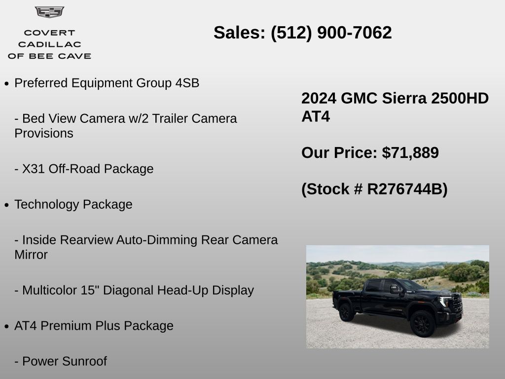 Used Car 2024 Gmc Sierra 2500hd  At4 For Sale Under $80,000 In Austin, Texas