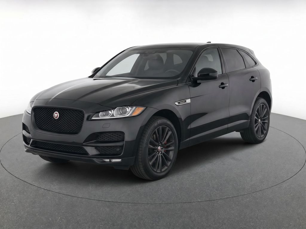 Black 2019 Jaguar F-PACE 30t Prestige AWD SUV / Crossover All-Wheel Drive 8-Speed Automatic