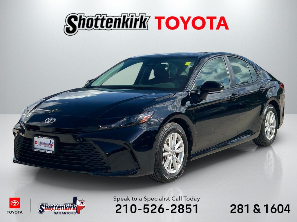 Midnight Black Metallic 2025 Toyota Camry Sedan Front-Wheel Drive Continuously Variable Transmission