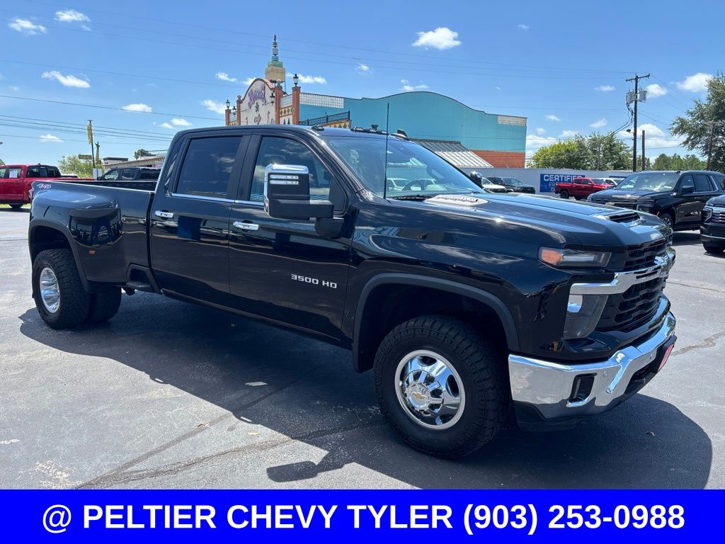 Black 2025 Chevrolet Silverado 3500HD Pickup Truck Four-Wheel Drive Automatic