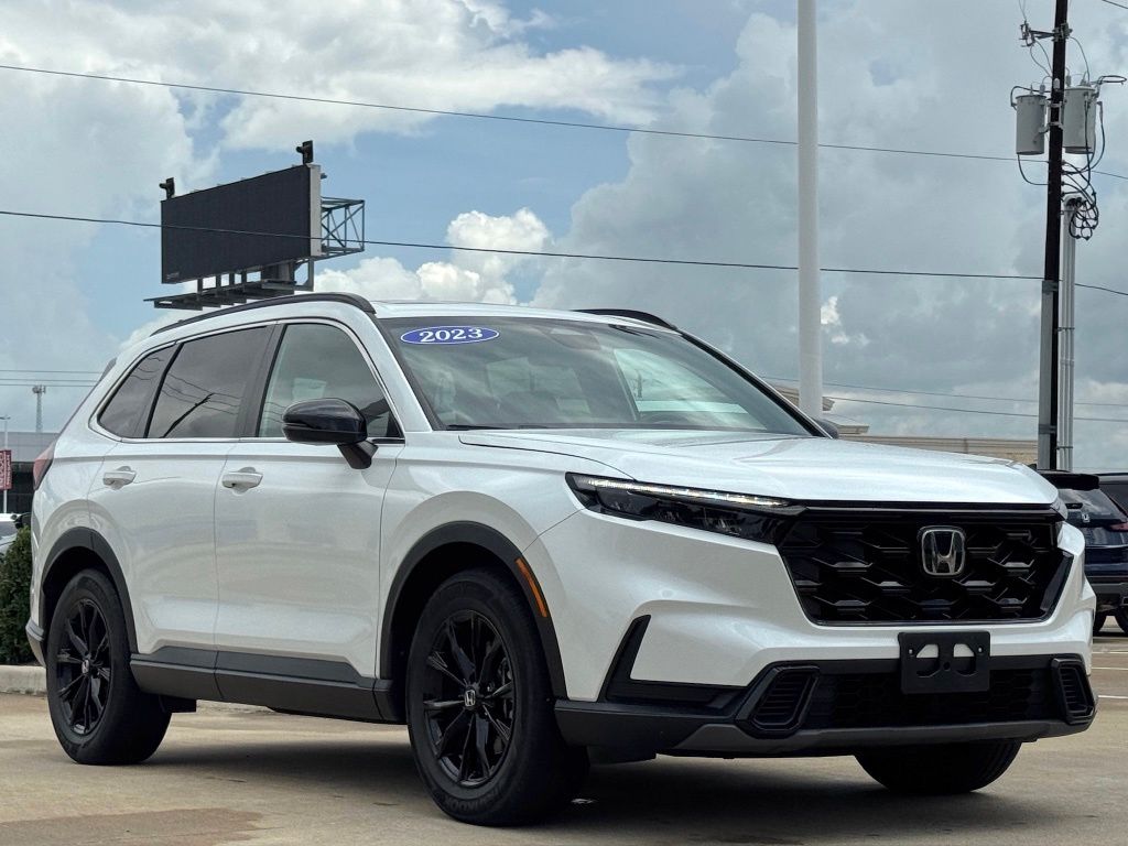 2023 Honda CR-V Hybrid Sport White at Bayway Cadillac of The Woodlands