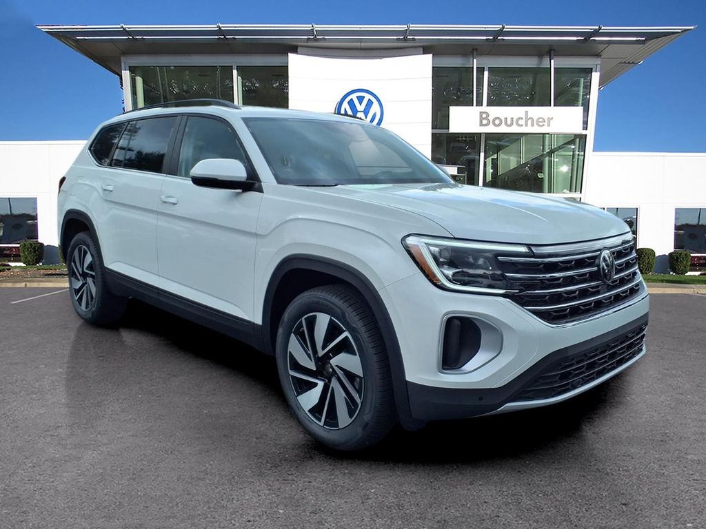Opal White Pearl 2026 Volkswagen Atlas SUV / Crossover All-Wheel Drive 8-Speed Automatic