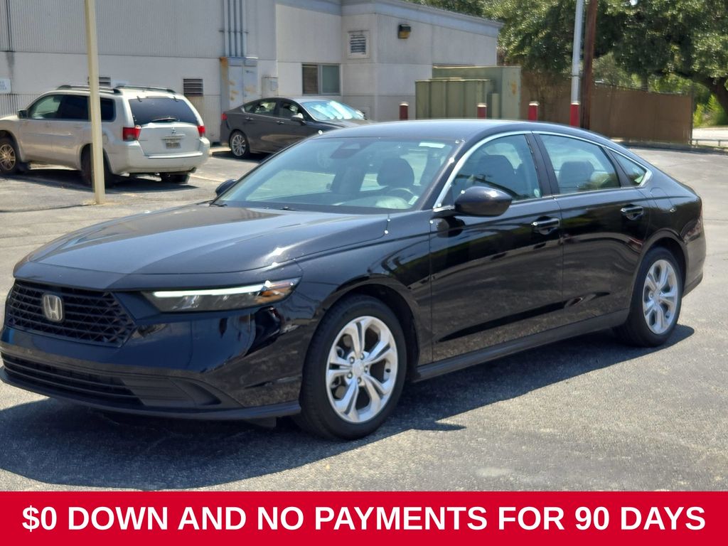 Black 2025 Honda Accord Sedan Front-Wheel Drive Continuously Variable Transmission