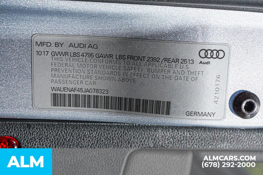 Used 2018 Silver Audi 2.0T Premium Plus image 65