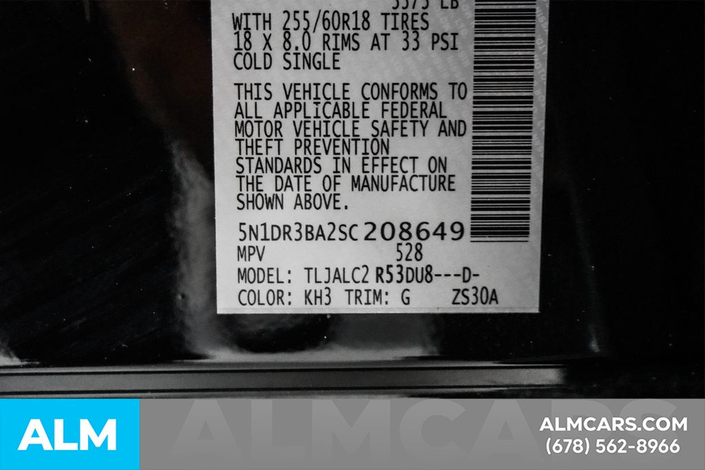 Used 2025 Black Nissan SV image 60