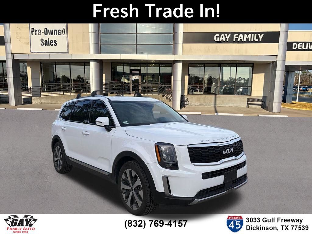 White Pearl 2022 Kia Telluride EX FWD SUV / Crossover Front-Wheel Drive 8-Speed Automatic