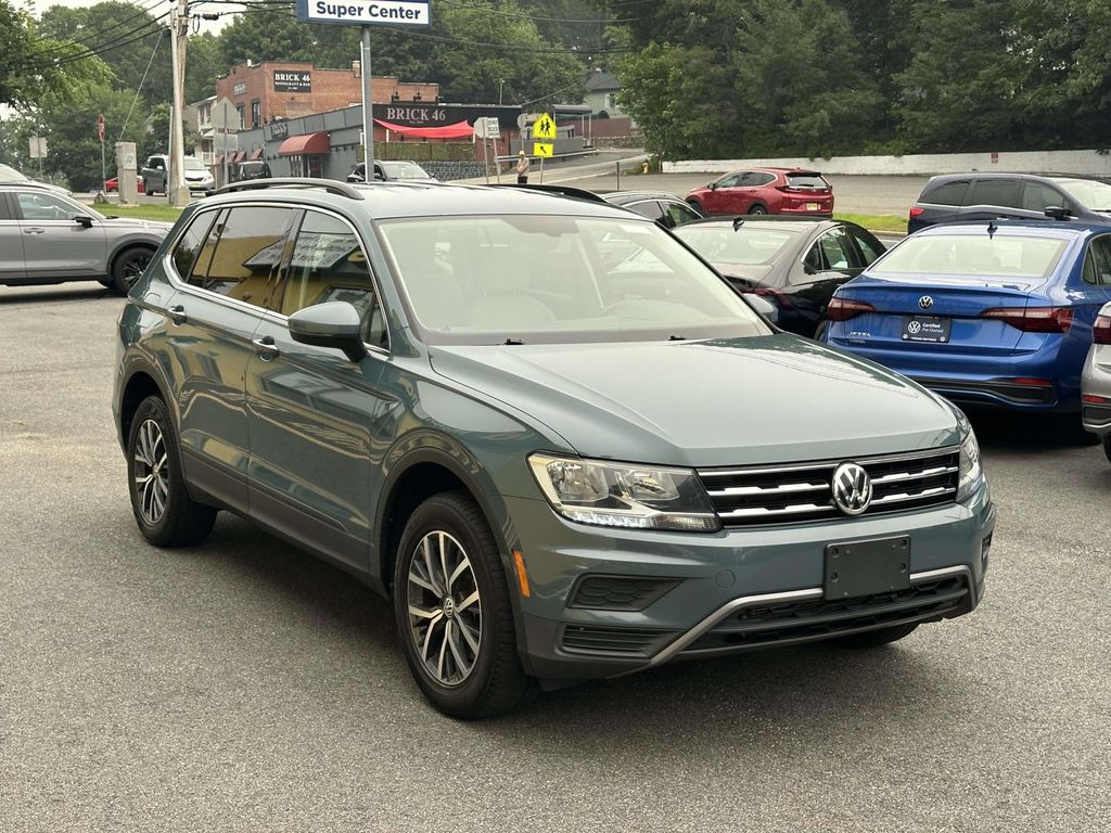 Blue Metallic 2019 Volkswagen Tiguan SUV / Crossover All-Wheel Drive 8-Speed Automatic