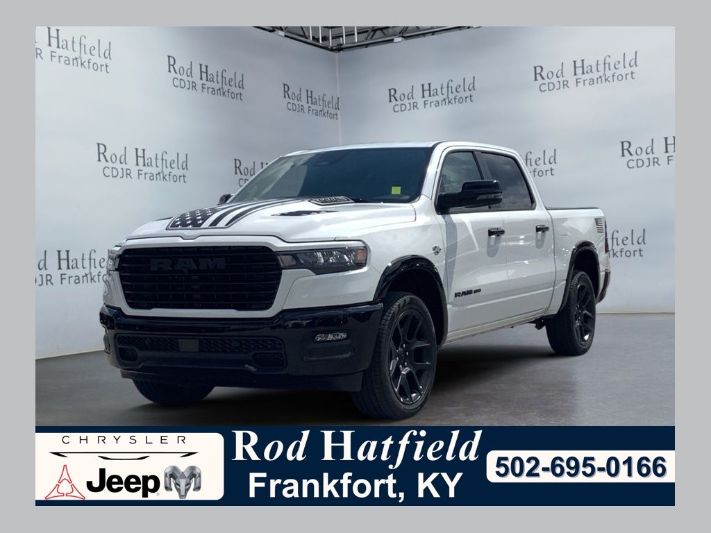 Bright White Clearcoat 2026 RAM 1500 Pickup Truck Four-Wheel Drive 8-Speed Automatic
