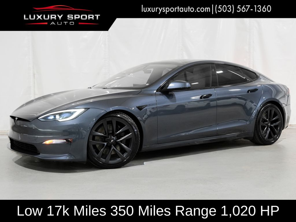 Midnight Silver Metallic 2022 Tesla Model S Sedan All-Wheel Drive 1-Speed Automatic