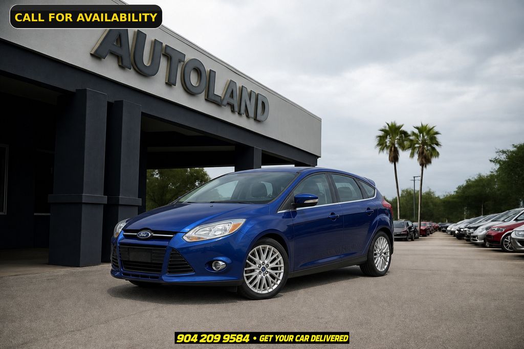 Blue Metallic 2012 Ford Focus Hatchback Front-Wheel Drive 6-Speed Automatic