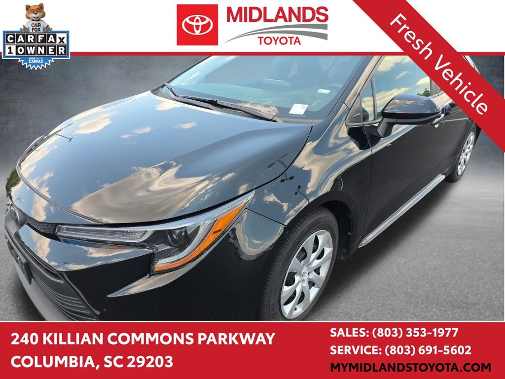 Midnight Black Metallic 2024 Toyota Corolla Sedan Front-Wheel Drive Continuously Variable Transmission