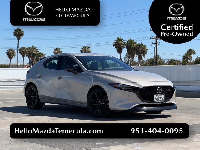 Gray (Platinum Quartz Metallic) 2025 Mazda MAZDA3 Hatchback All-Wheel Drive 6-Speed Automatic