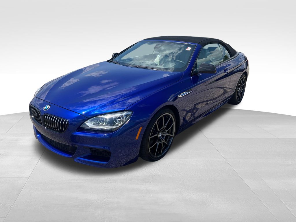 Deep Sea Blue Metallic 2013 BMW 6 Series Convertible All-Wheel Drive 8-Speed Automatic