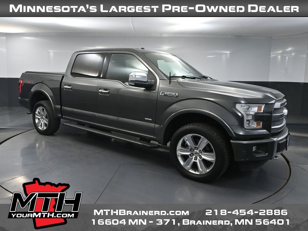 Gray (Magnetic Metallic) 2015 Ford F-150 Pickup Truck Four-Wheel Drive 6-Speed Automatic