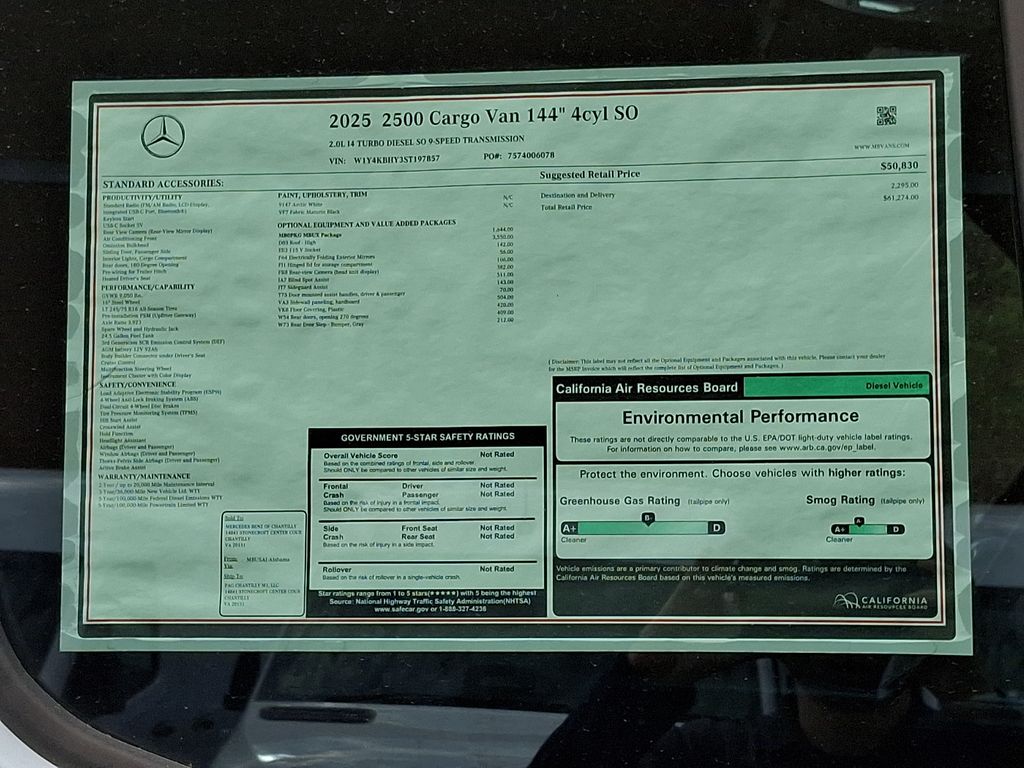 2025 Mercedes-Benz Sprinter 2500 20