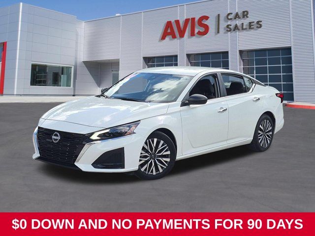 Glacier White 2025 Nissan Altima Sedan Front-Wheel Drive Continuously Variable Transmission