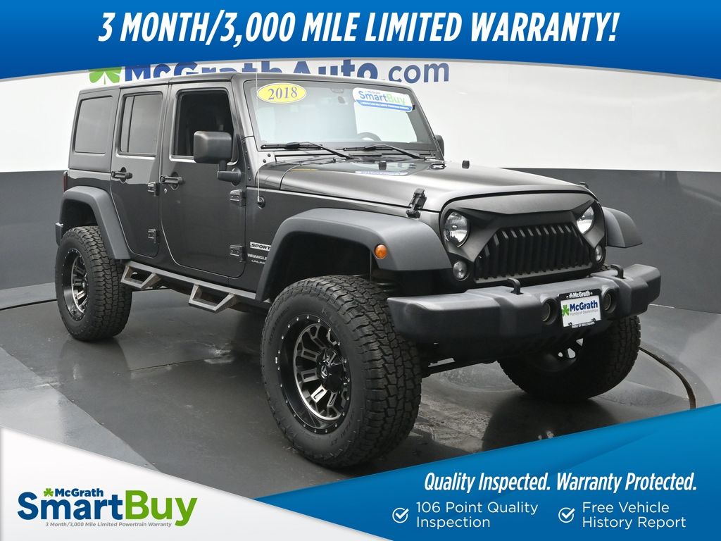 Gray (Granite Crystal Metallic Clearcoat) 2018 Jeep Wrangler SUV / Crossover Four-Wheel Drive 5-Speed Automatic