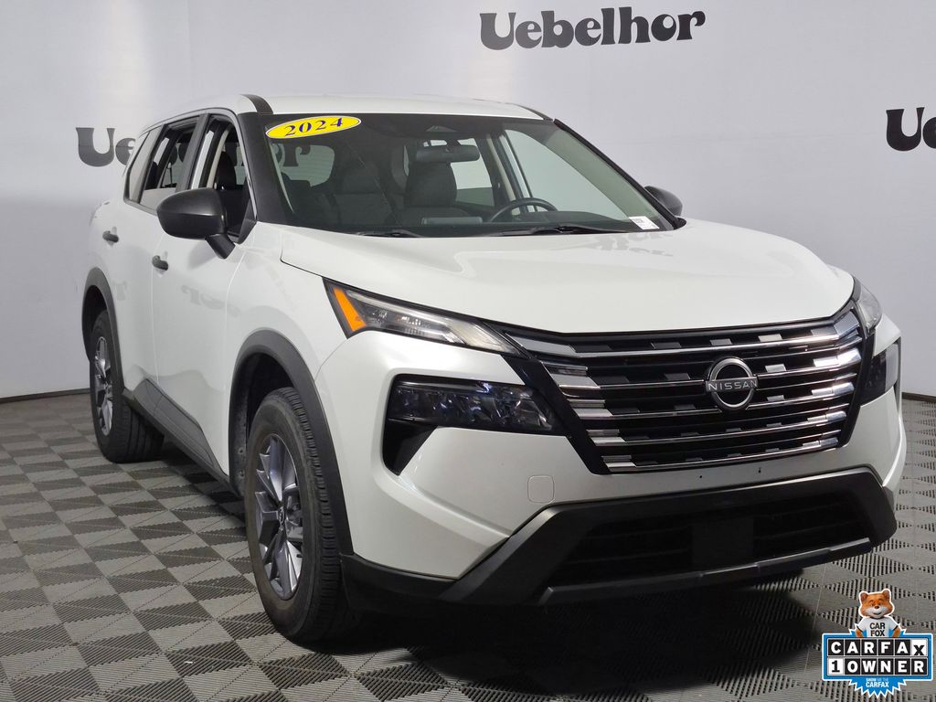 Everest White Pearl 2024 Nissan Rogue SUV / Crossover All-Wheel Drive Continuously Variable Transmission