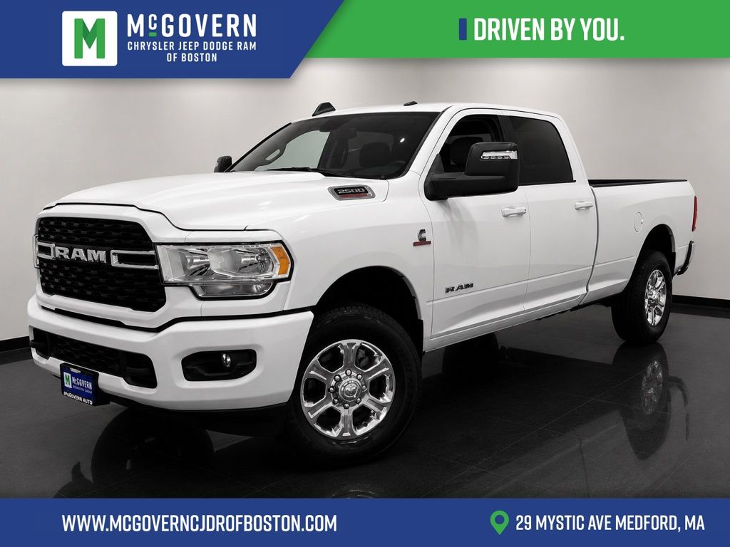 Bright White Clearcoat 2024 RAM 3500 Big Horn Crew Cab LB 4WD Pickup Truck Four-Wheel Drive 6-Speed Automatic
