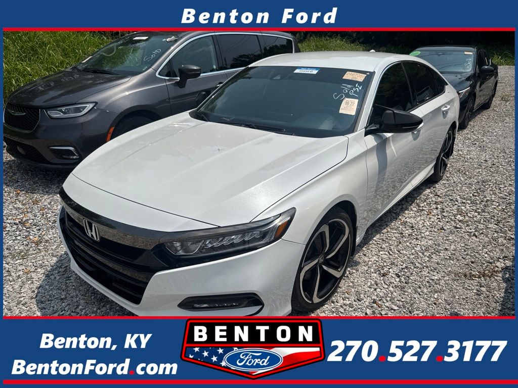White 2020 Honda Accord Sedan Front-Wheel Drive Continuously Variable Transmission