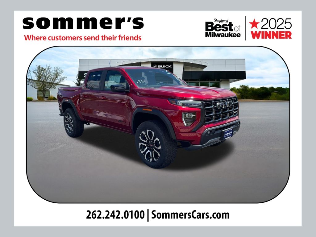 Volcanic Red Tintcoat 2026 GMC Canyon Pickup Truck Four-Wheel Drive 8-Speed Automatic