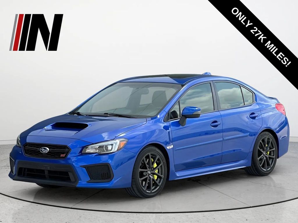 WR Blue Pearl 2018 Subaru WRX STI Limited AWD with Low Profile Spoiler Sedan All-Wheel Drive 6-Speed Manual
