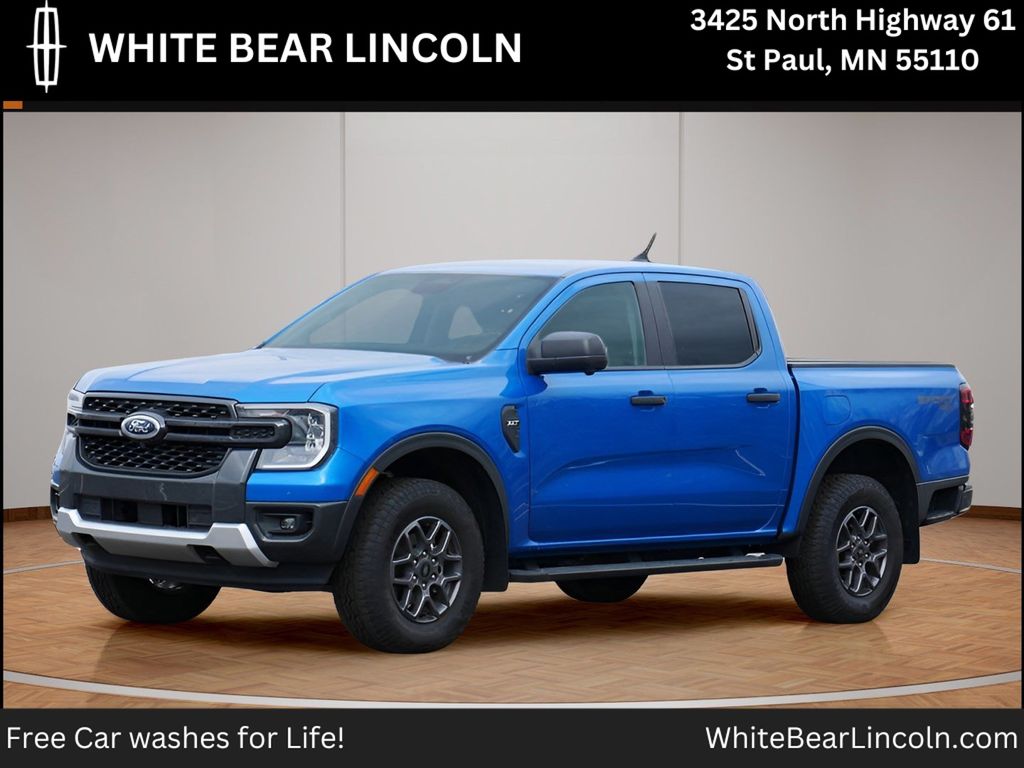 Blue Metallic 2025 Ford Ranger Pickup Truck Four-Wheel Drive Automatic
