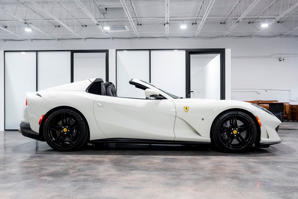 White 2023 Ferrari 812 Convertible Rear-Wheel Drive 7-Speed Automatic