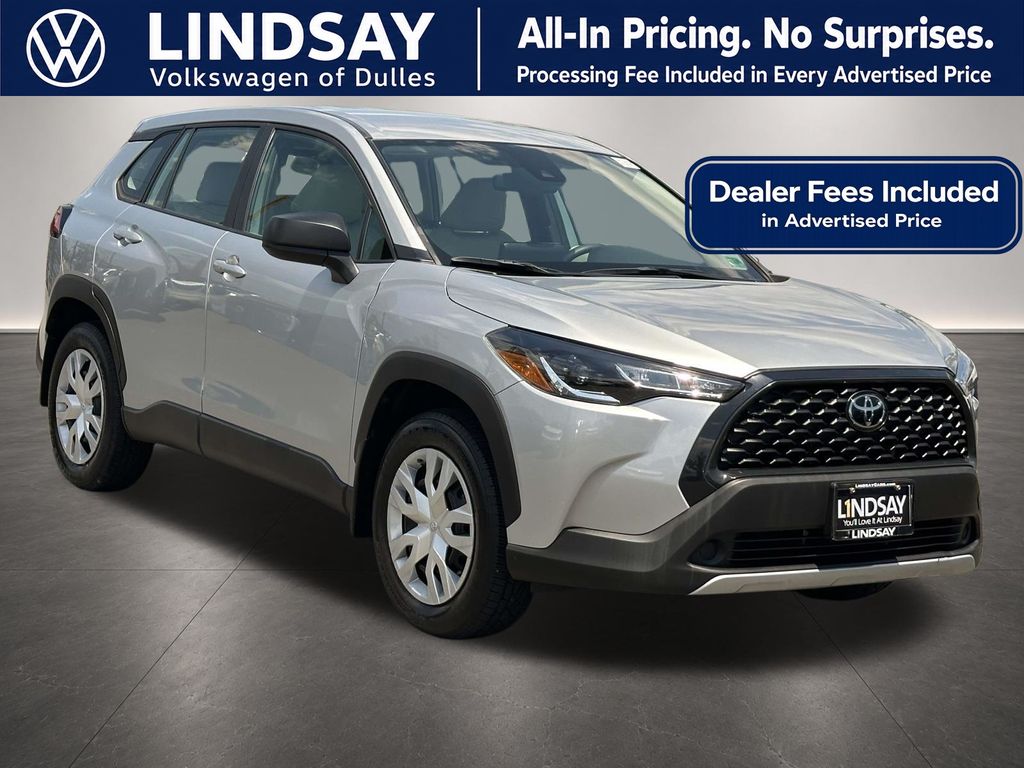Sonic Silver 2022 Toyota Corolla Cross L AWD SUV / Crossover All-Wheel Drive Continuously Variable Transmission