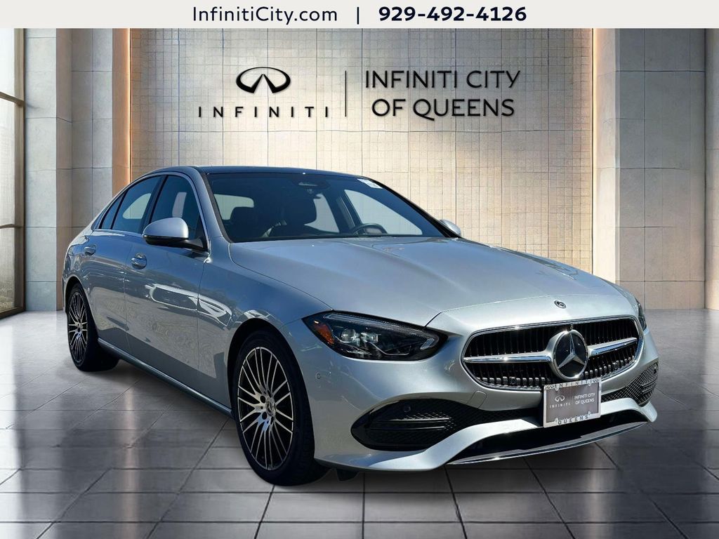 Silver 2022 Mercedes-Benz C-Class Sedan All-Wheel Drive 9-Speed Automatic