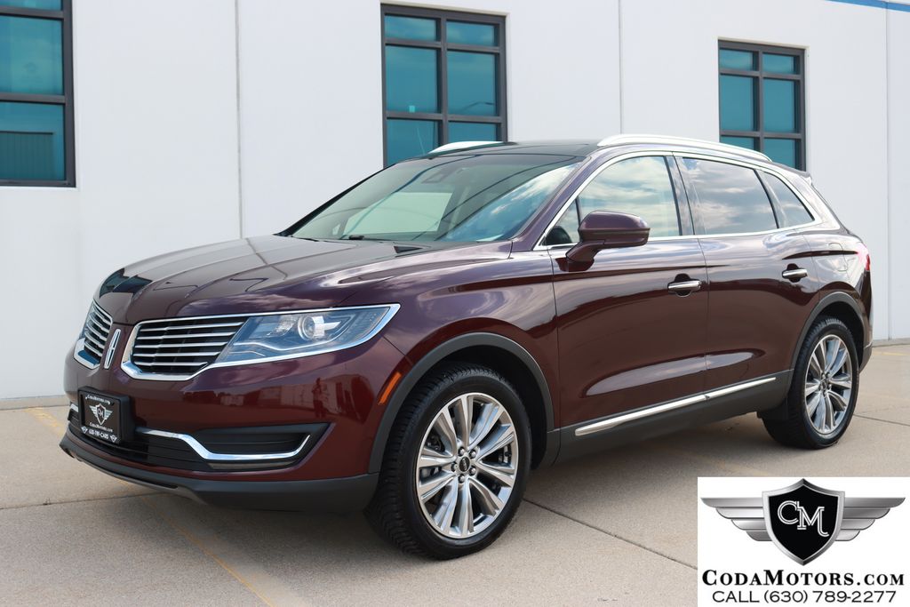 Red (Burgundy) 2017 Lincoln MKX SUV / Crossover All-Wheel Drive 6-Speed Automatic