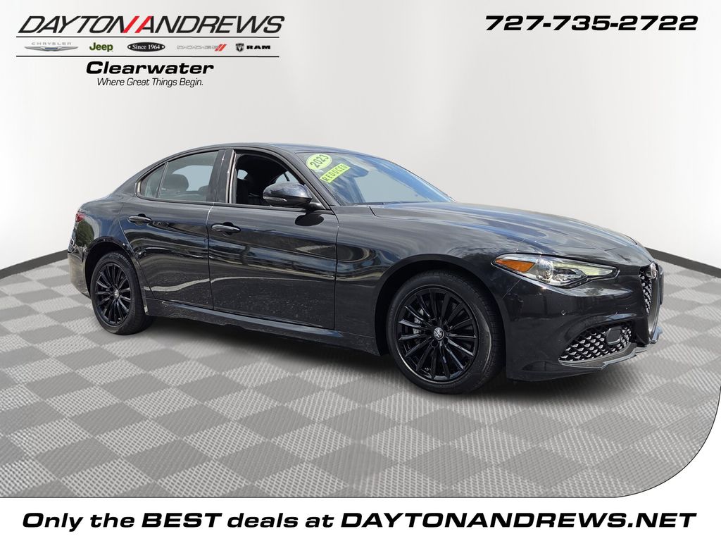 Vulcano Black Metallic 2023 Alfa Romeo Giulia Sprint AWD Sedan All-Wheel Drive 8-Speed Automatic