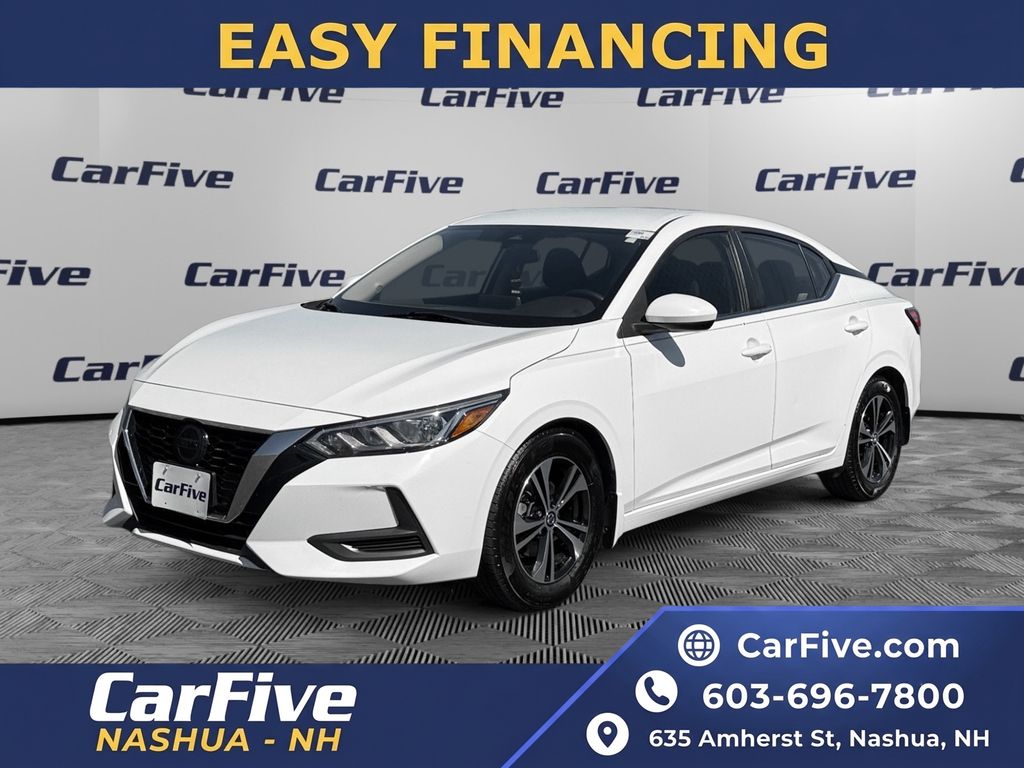 White (Fresh Powder) 2022 Nissan Sentra Sedan Front-Wheel Drive Continuously Variable Transmission