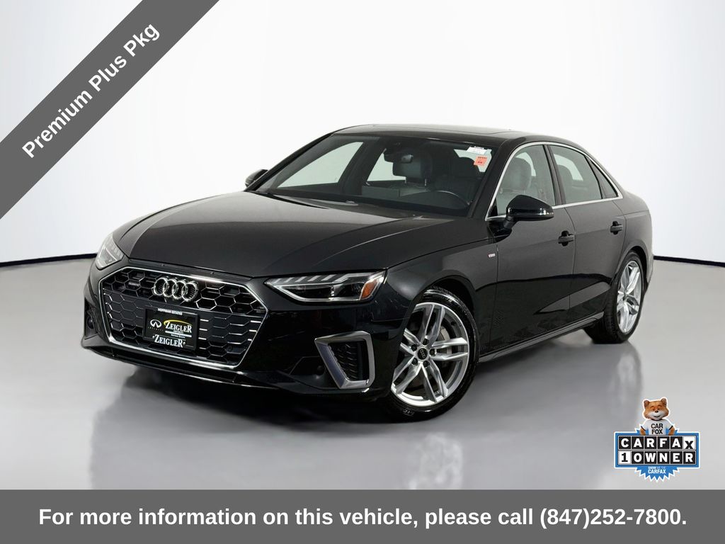 Mythos Black Metallic 2024 Audi A4 Sedan All-Wheel Drive 7-Speed Automatic