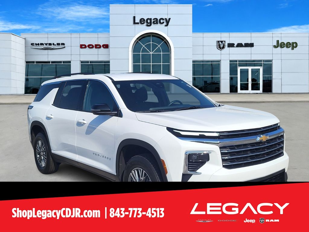 Summit White 2025 Chevrolet Traverse SUV / Crossover Front-Wheel Drive 8-Speed Automatic
