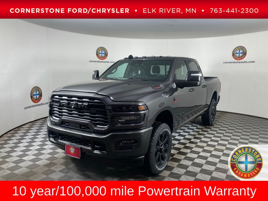 Gray (Granite Crystal Metallic Clearcoat) 2026 RAM 3500 Big Horn Crew Cab 4WD Pickup Truck Four-Wheel Drive 8-Speed Automatic