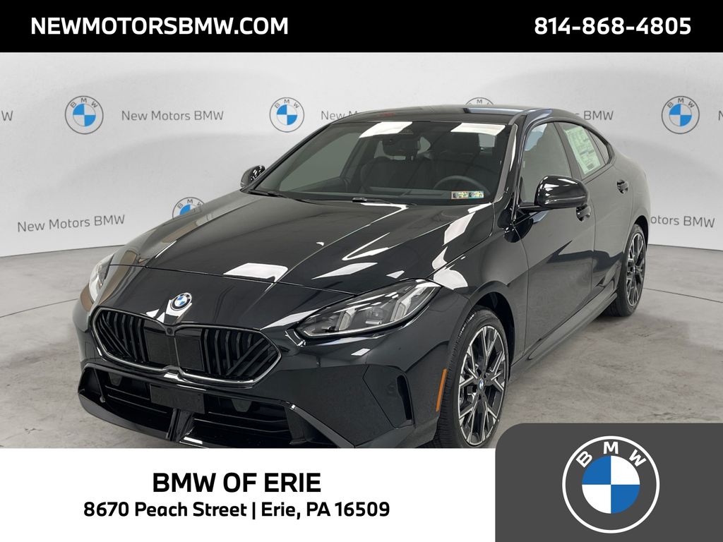 Black Sapphire Metallic 2026 BMW 2 Series Sedan All-Wheel Drive 7-Speed Automatic
