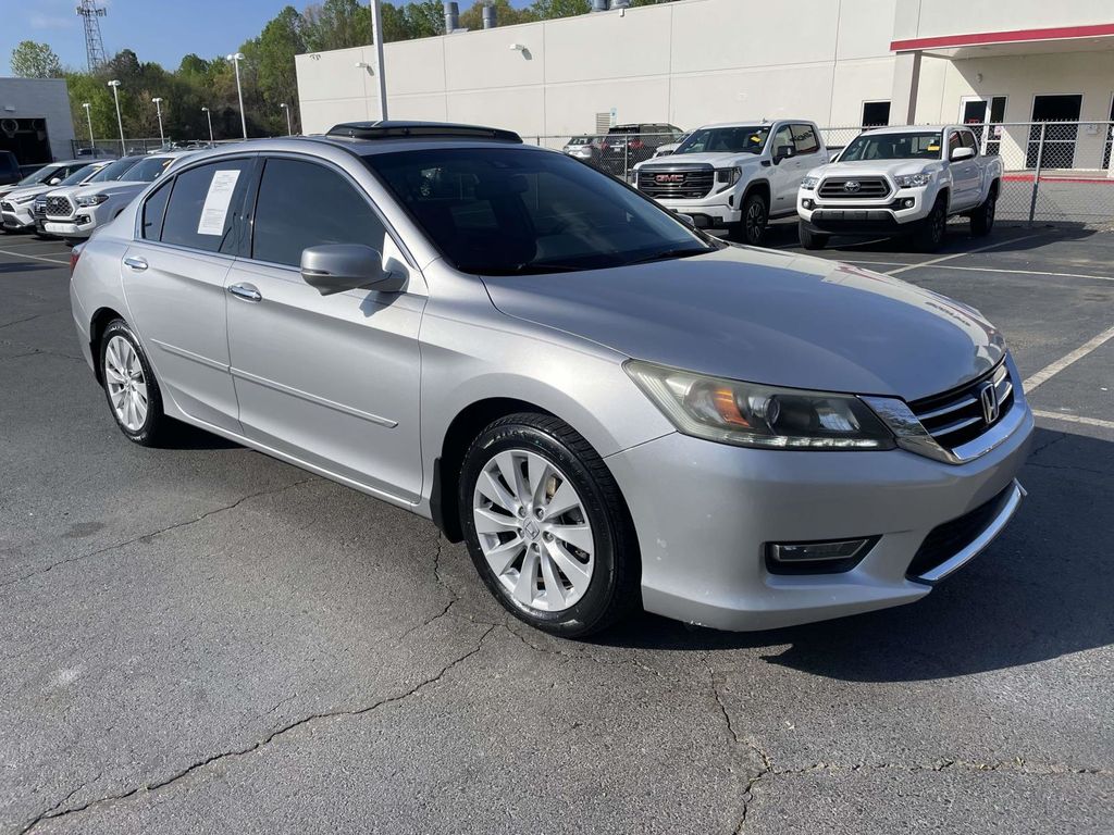 Alabaster Silver Metallic 2013 Honda Accord EX-L V6 Sedan Front-Wheel Drive 6-Speed Automatic