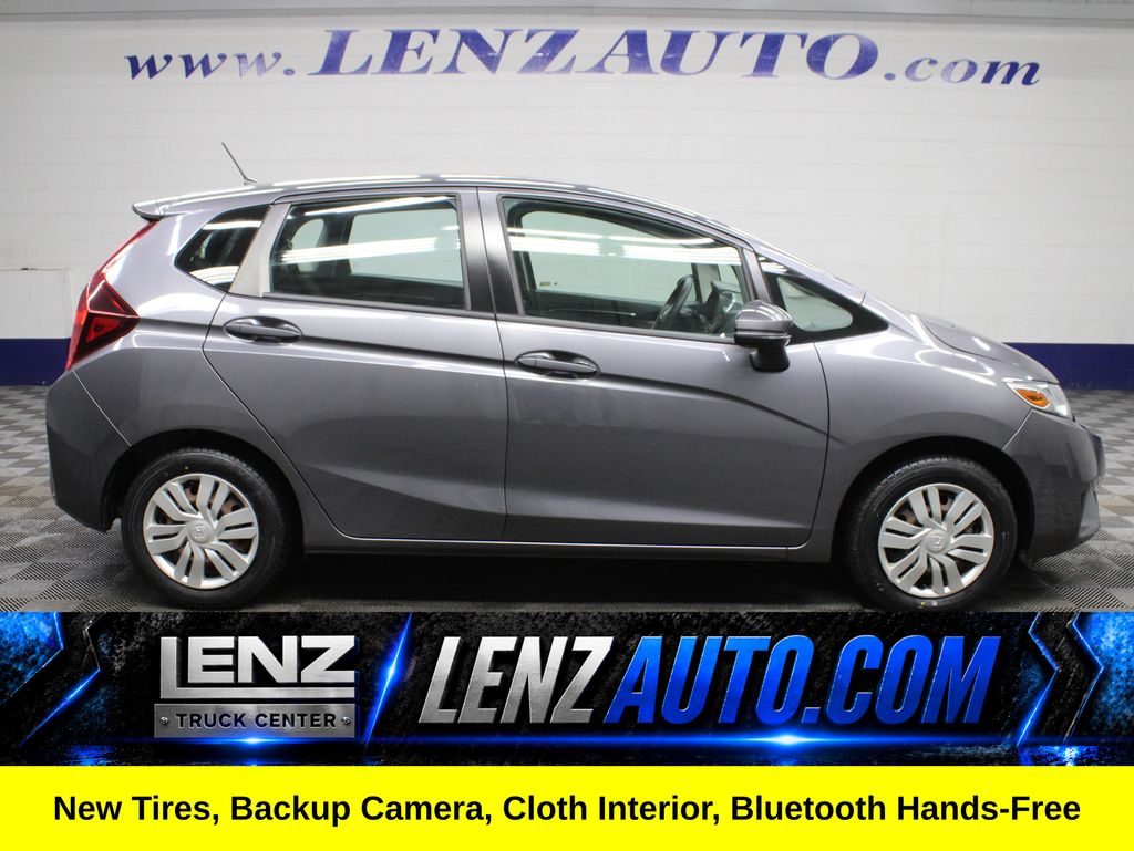 Gray (Modern Steel Metallic) 2015 Honda Fit Hatchback Front-Wheel Drive Continuously Variable Transmission