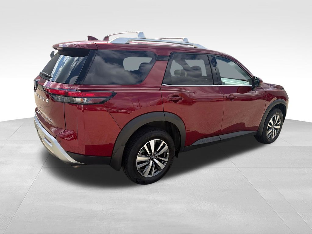 2025 Nissan Pathfinder SL Red at John Sisson Motors