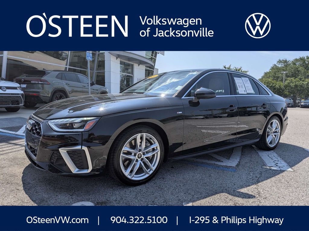 Black 2024 Audi A4 Sedan All-Wheel Drive 7-Speed Automatic