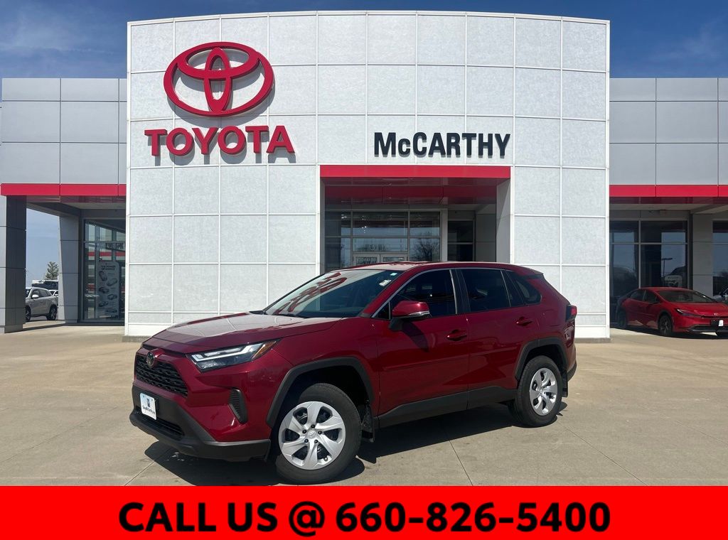 Red (Ruby Flare Pearl) 2024 Toyota RAV4 LE AWD SUV / Crossover All-Wheel Drive 8-Speed Automatic
