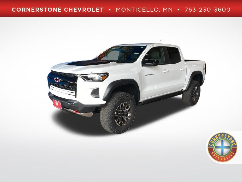 Summit White 2026 Chevrolet Colorado ZR2 Crew Cab 4WD Pickup Truck Four-Wheel Drive 8-Speed Automatic