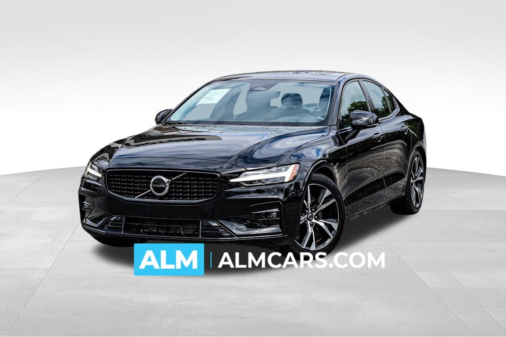 Black 2024 Volvo S60 B5 Core Dark Theme FWD Sedan Front-Wheel Drive Automatic