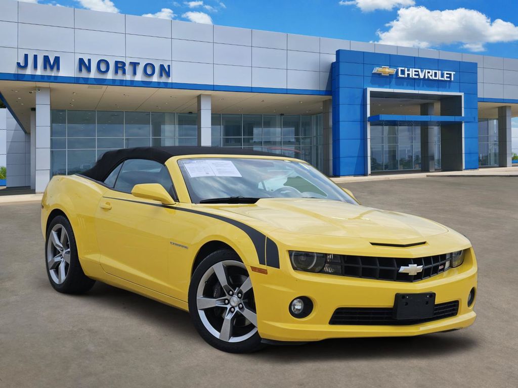 Rally Yellow 2012 Chevrolet Camaro Convertible Rear-Wheel Drive 6-Speed Automatic