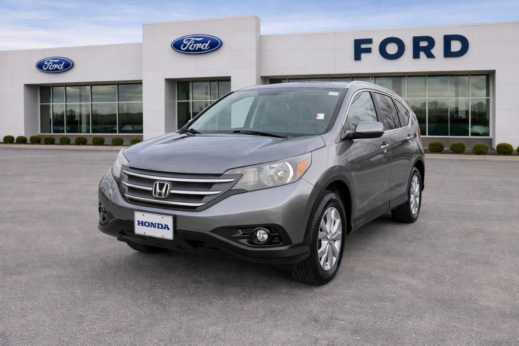 Gray 2014 Honda CR-V EX-L AWD SUV / Crossover All-Wheel Drive 5-Speed Automatic