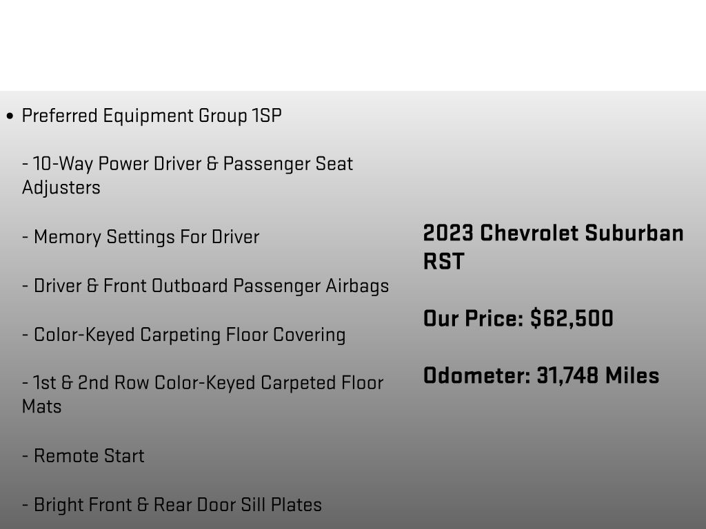 2023 Chevrolet Suburban RST - 5