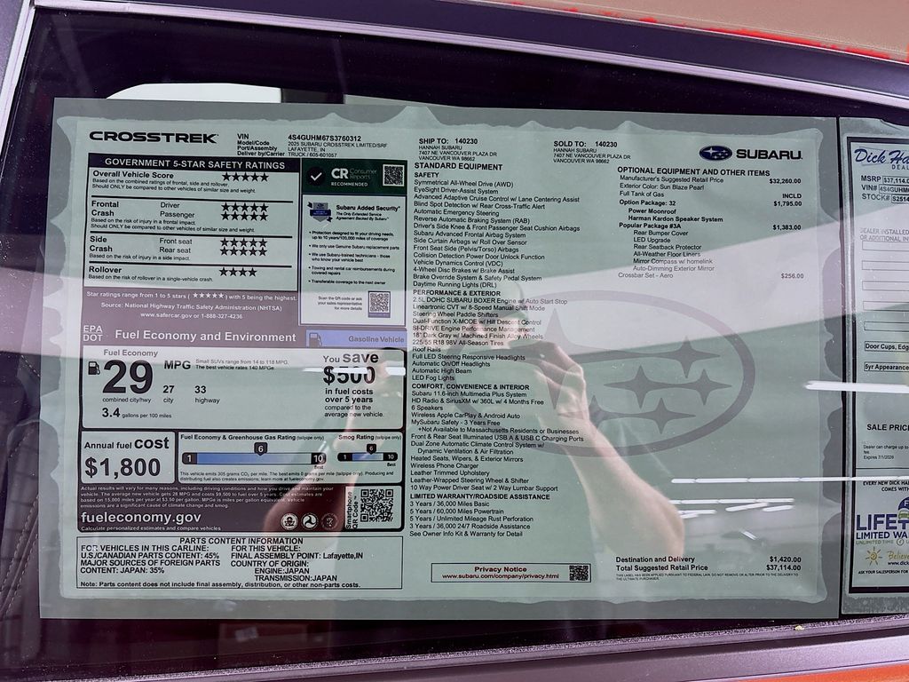 2025 Subaru Crosstrek Limited
